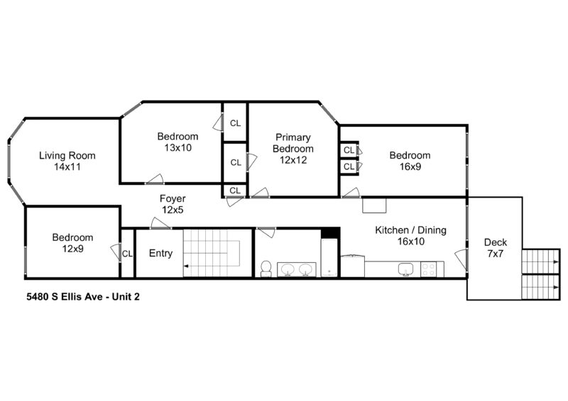 Apt for rent 3-4 bedroom, 1 bath.