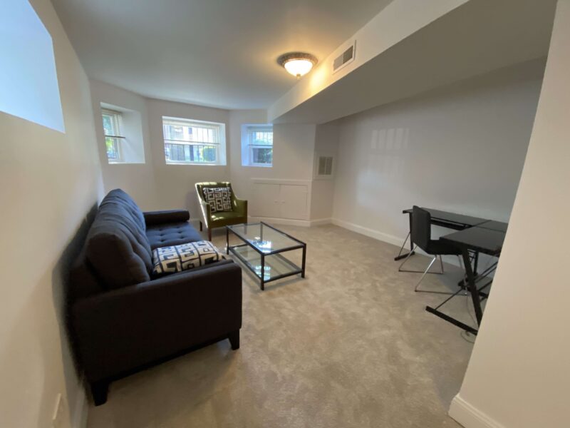 Lovely large 3 bedroom, 3 bath sunny duplex across the street from campus!