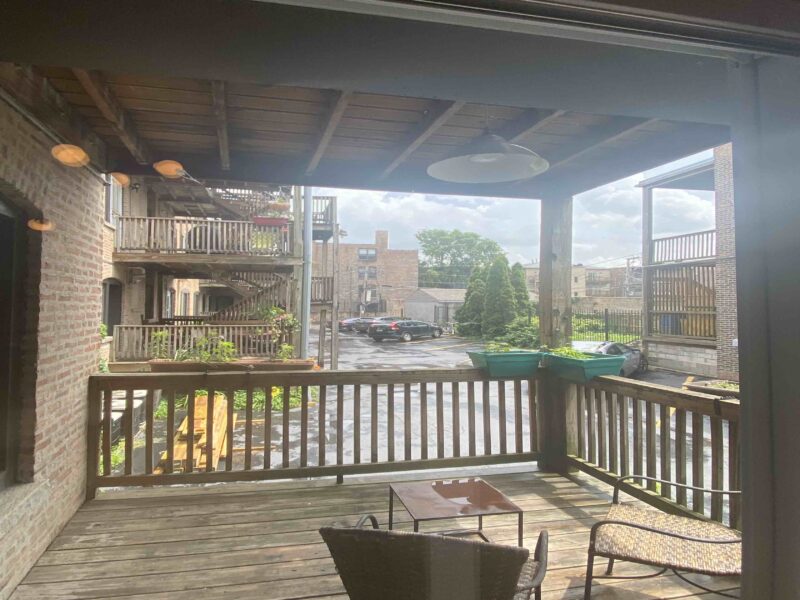Lovely large 3 bedroom, 3 bath sunny duplex across the street from campus!
